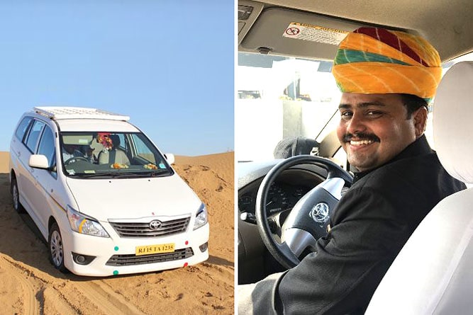 Car rental with driver in Rajasthan
