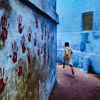 Old Blue City and Clock Tower Market, Jodhpur, Rajasthan
