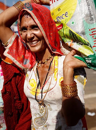 Rajasthani woman in Bikaner, Rajasthan