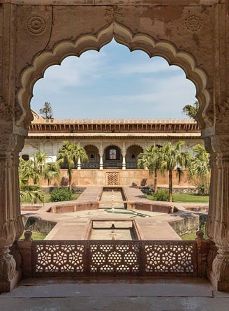 Courtyard at Deeg Palace, Rajasthan