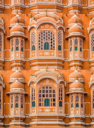 Windows at Hawa Mahal, Jaipur, Rajasthan