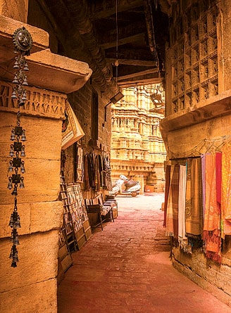 Street inside Jaisalmer Fort, Jaisalmer, Rajasthan