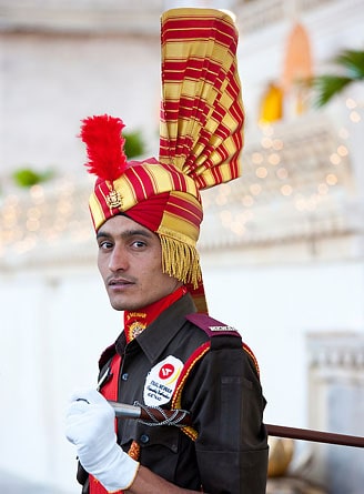 Maharana's Guards at City Palace, Udaipur, Rajasthan