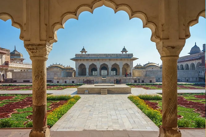 Khas Mahal e Anguri Bagh, Forte di Agra, Uttar Pradesh