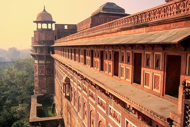 Exterior of Jahangiri Mahal in Agra Fort, Agra, Uttar Pradesh