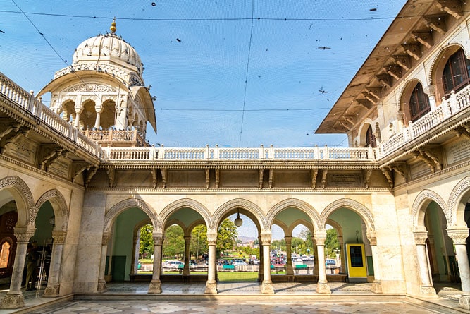 Courtyard, Albert Hall Museum, Jaipur, Rajasthan