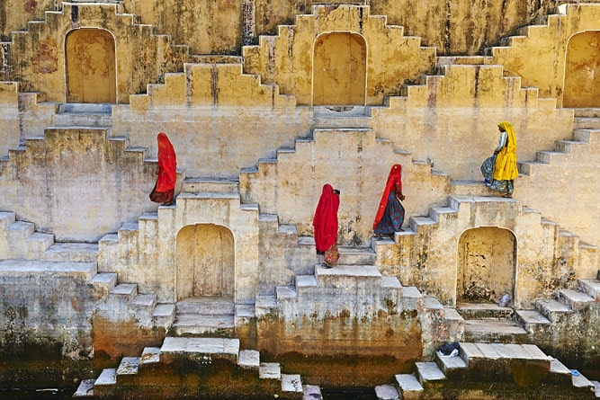 Chand Baori Stepwell in Abhaneri, Rajasthan, India