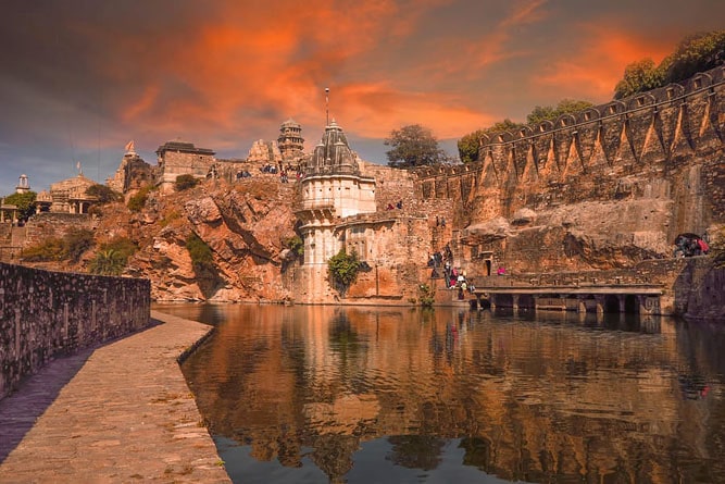 Bassin au Fort de Chittorgarh, Rajasthan