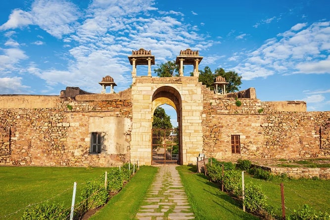 Gate at Chittorgarh Fort, Rajasthan