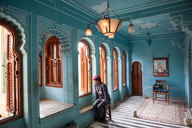 Interior of the City Palace, Udaipur, Rajasthan