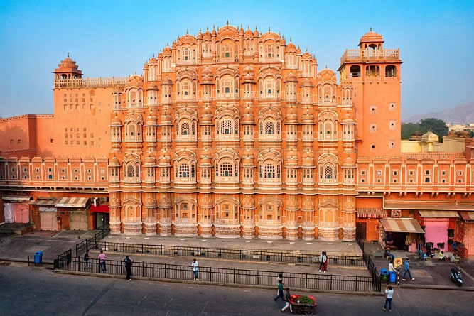 Façade de Hawa Mahal, Jaipur, Rajasthan