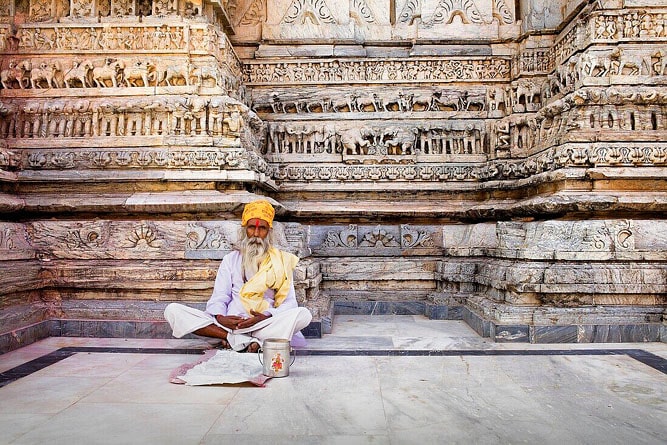 Mural statues and sculptures at Jagdish Temple, Udaipur, Rajasthan