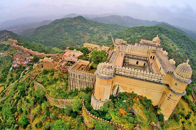 Forte di Kumbhalgarh, siti patrimonio mondiale dell'UNESCO in Rajasthan