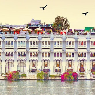 View of Lake Pichola Hotel, Rajasthan