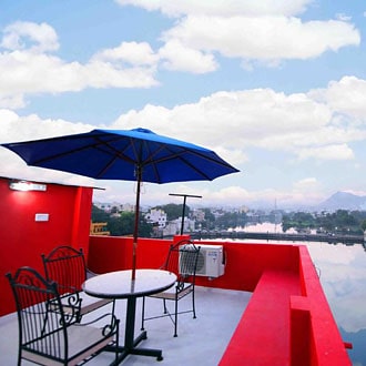 View of Oolala Lake House, Rajasthan