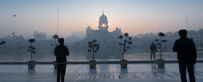 Early morning, sunrise, weather of Delhi